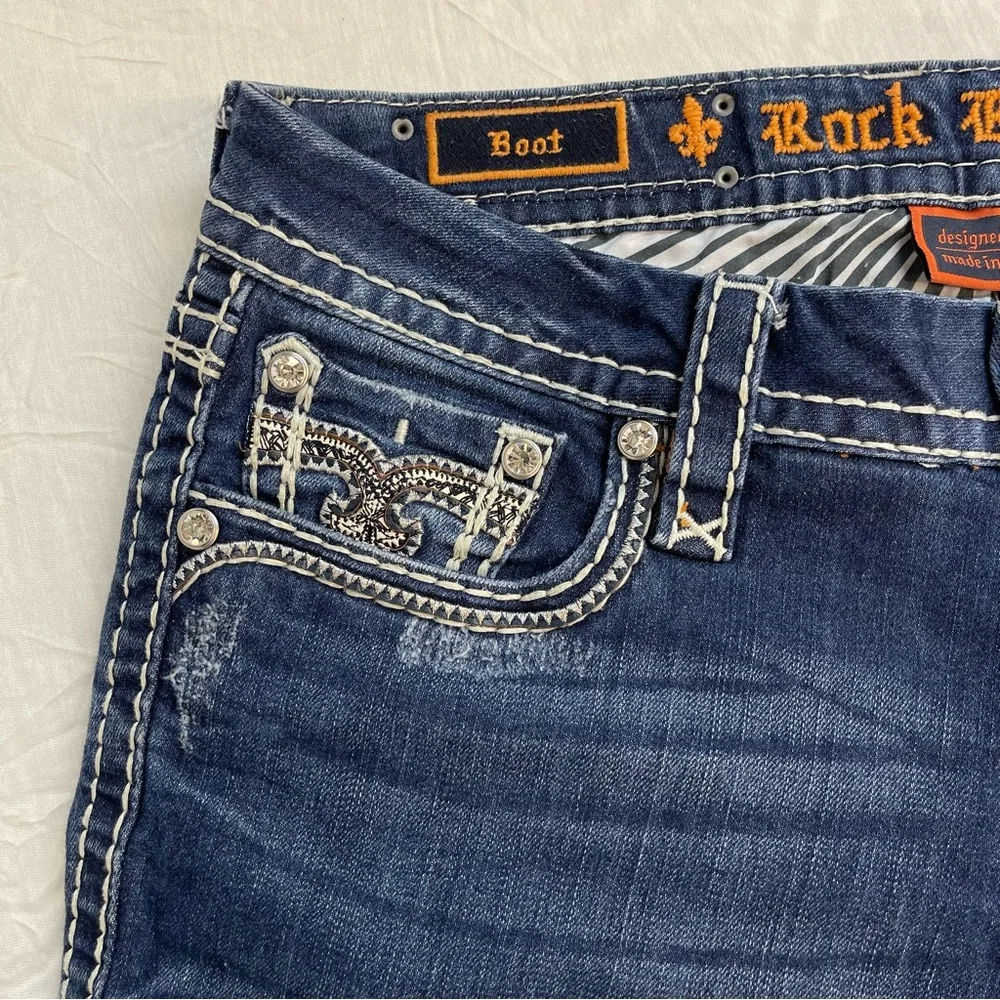 Rock Revival Women's Dark Blue Boot Cut Jeans
